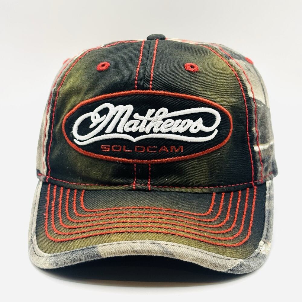Matthews Solocam Strapback Baseball Cap Multicolor OS Adjustable Camouflage